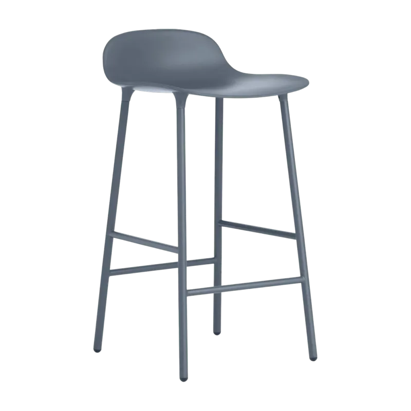 Tabouret de bar en acier et pp bleu 65 cm Form - Normann Copenhagen - The Cool Republic