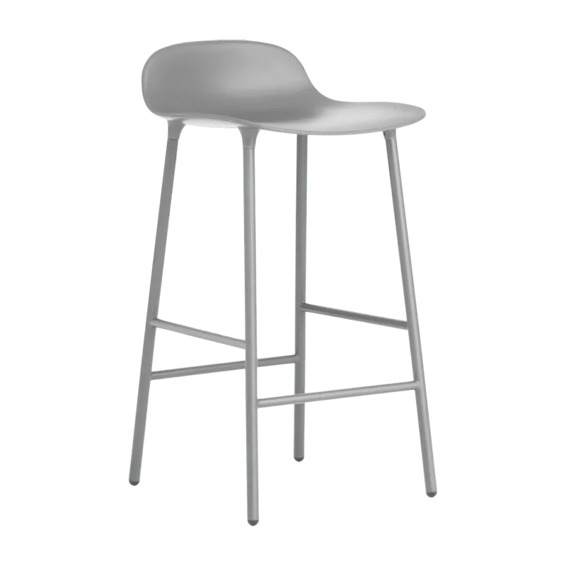 Tabouret de bar en acier et pp gris 65 cm Form - Normann Copenhagen - The Cool Republic