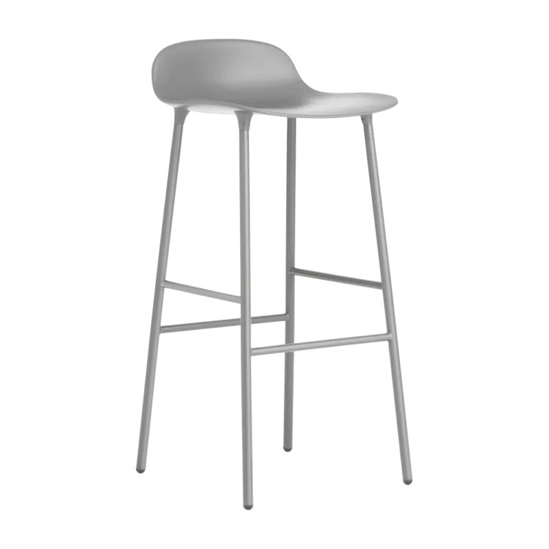 Tabouret de bar en acier et pp gris 75 cm Form - Normann Copenhagen - The Cool Republic