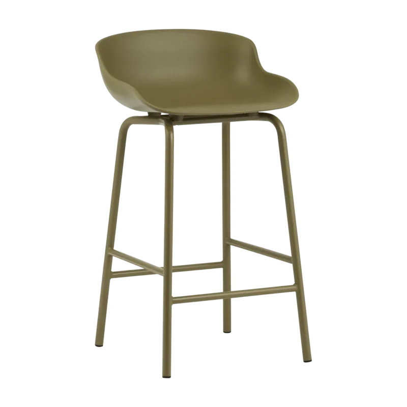 Tabouret de bar en acier et pp olive 65 cm Hyg - Normann Copenhagen - The Cool Republic