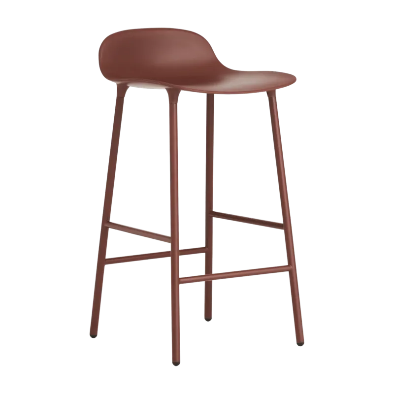 Tabouret de bar en acier et pp rouge 65 cm Form - Normann Copenhagen - The Cool Republic