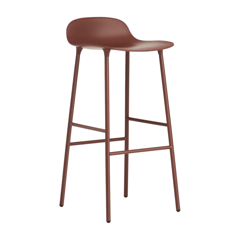 Tabouret de bar en acier et pp rouge 75 cm Form - Normann Copenhagen - The Cool Republic