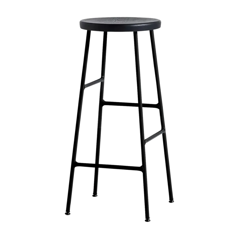 Tabouret de bar en acier noir 75 cm Cornet High - HAY - The Cool Republic