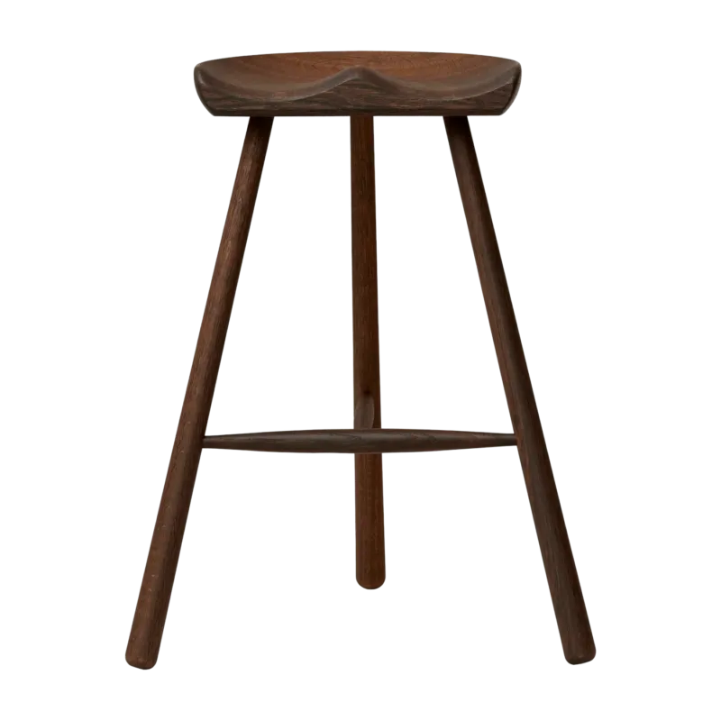 Tabouret de bar en chêne foncé 68 cm Shoemaker - Form & Refine - The Cool Republic