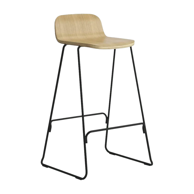 Tabouret de bar Just avec dossier 75 cm - Normann Copenhagen - The Cool Republic