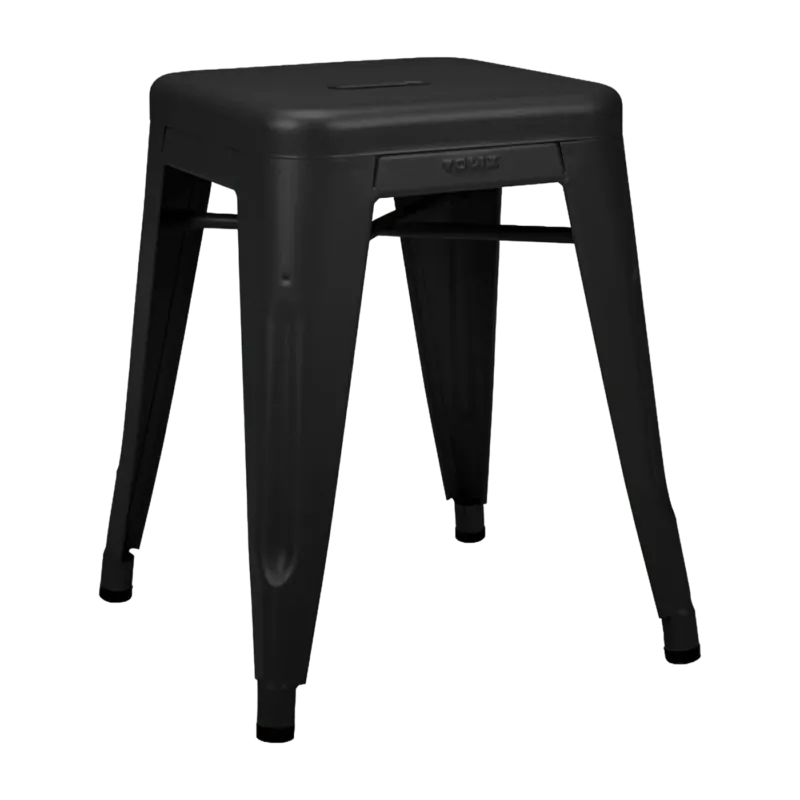 Tabouret en acier H45 Noir mat - Tolix - The Cool Republic