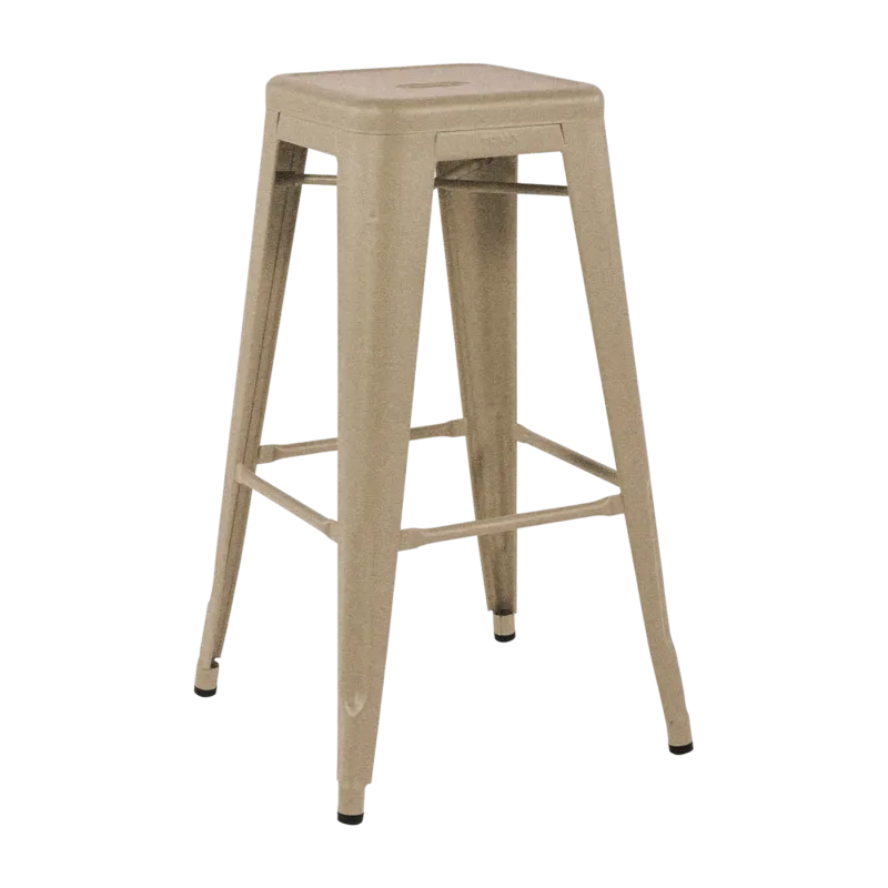 Tabouret en acier H75 Sable mat - Tolix - The Cool Republic