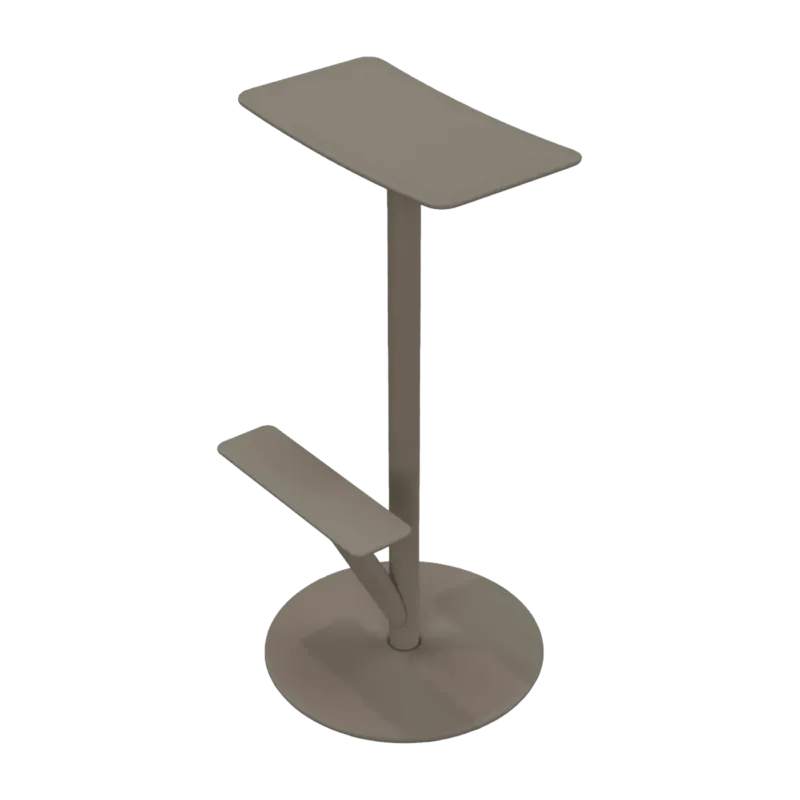 Tabouret en acier mat 76 cm gris Sequoia - Magis - The Cool Republic