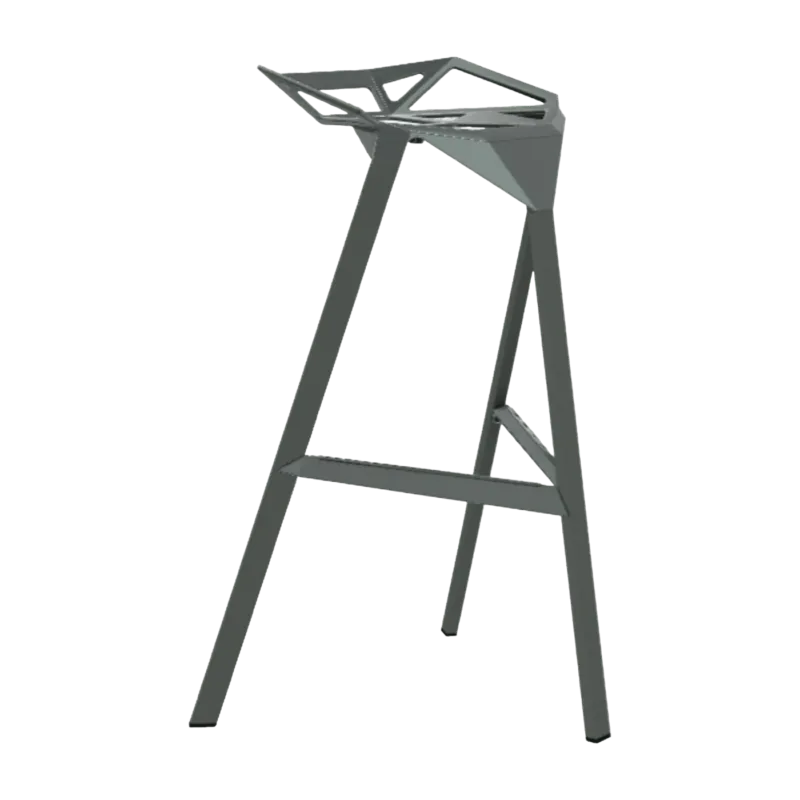 Tabouret en aluminium gris vert 67 cm One - Magis - The Cool Republic