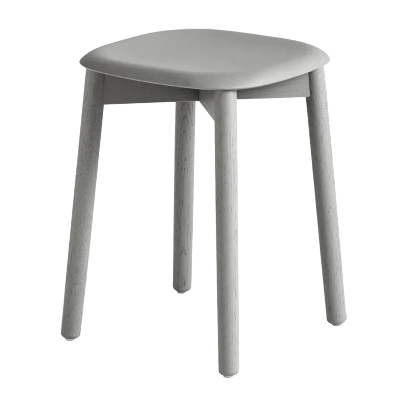 Tabouret en bois de chêne gris Soft Edge 72 - HAY - The Cool Republic
