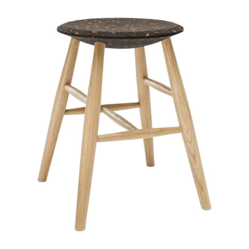 Tabouret en liège foncé et bois naturel Drifted - Hem - The Cool Republic