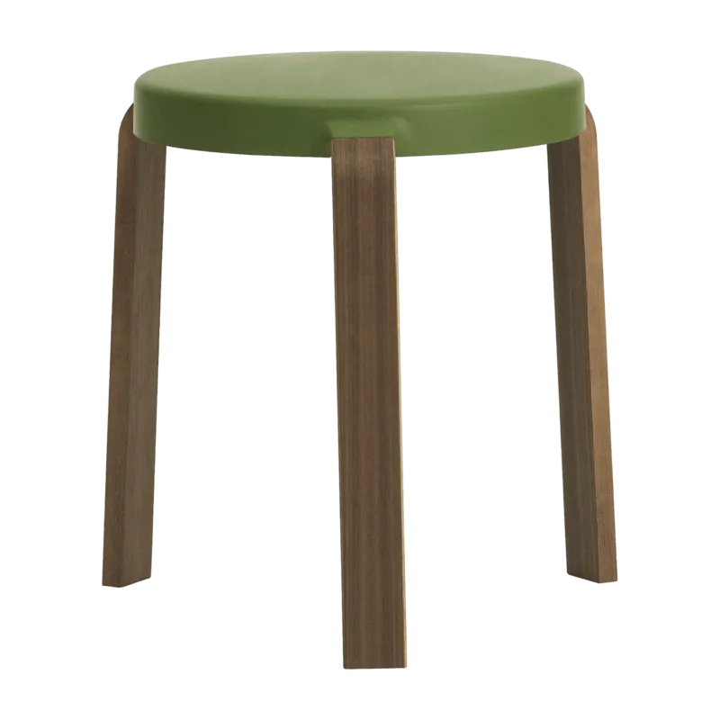 Tabouret en noyer vert TAP Olive - Normann Copenhagen - The Cool Republic