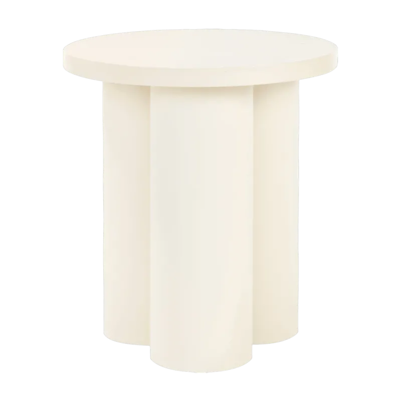 Tabouret en placage de chêne et tôle d'acier beige Oly - noo.ma - The Cool Republic
