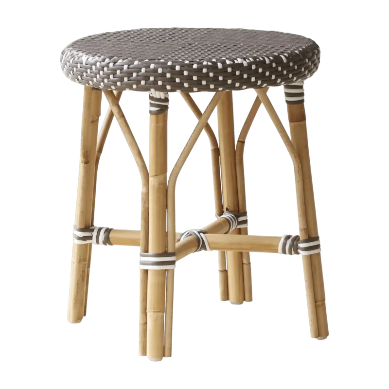 Tabouret en rotin marron 46 cm Simone - Sika Design - The Cool Republic