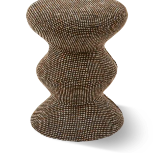 Tabouret en tissu marron Soft 36x47cm Zig Zag - Pols Potten - The Cool Republic