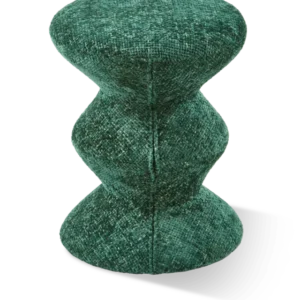 Tabouret en tissu vert foncé Soft 36x47cm Zig Zag - Pols Potten - The Cool Republic