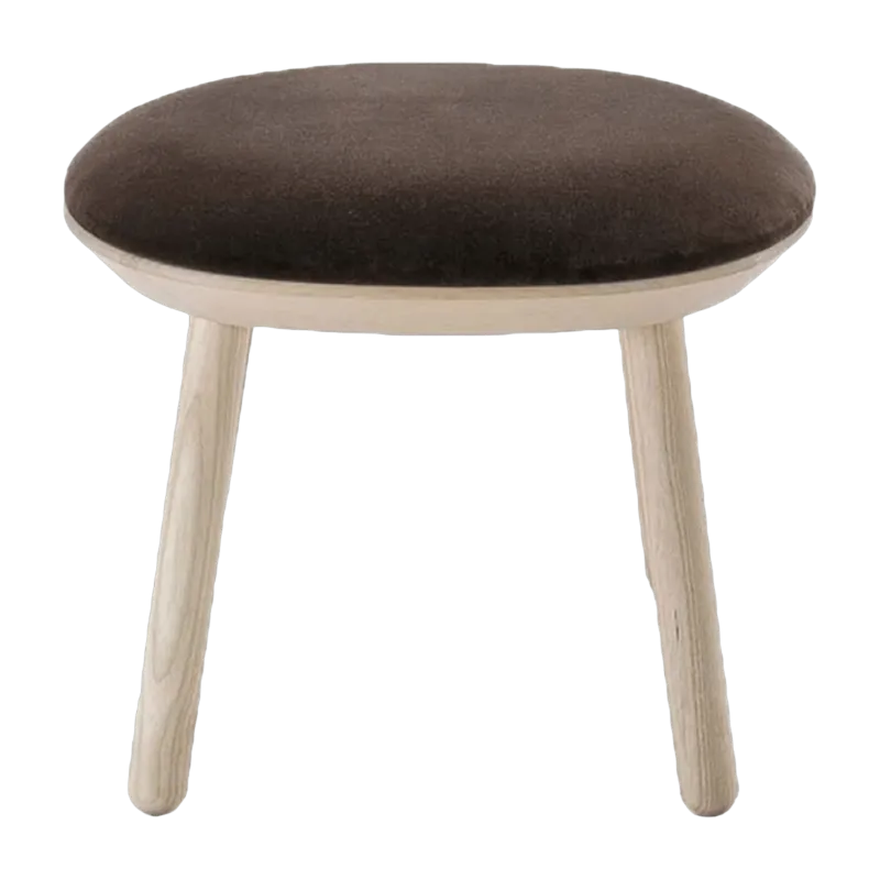 Tabouret en velours marron Naïve - Emko - The Cool Republic