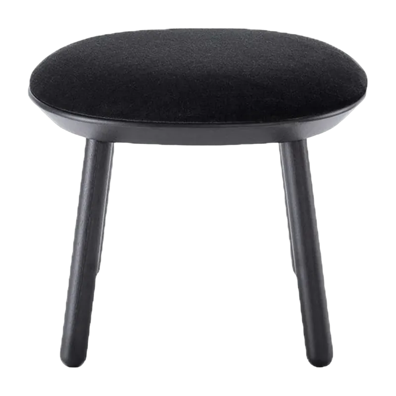 Tabouret en velours noir Naïve - Emko - The Cool Republic