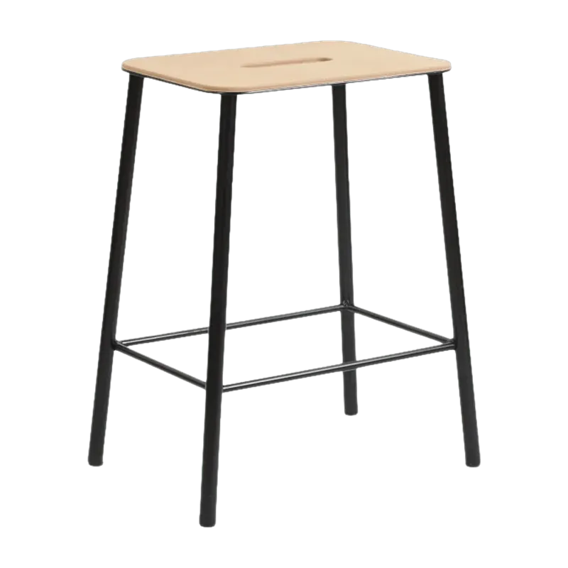 Tabouret noir 50 cm Adam - Frama - The Cool Republic