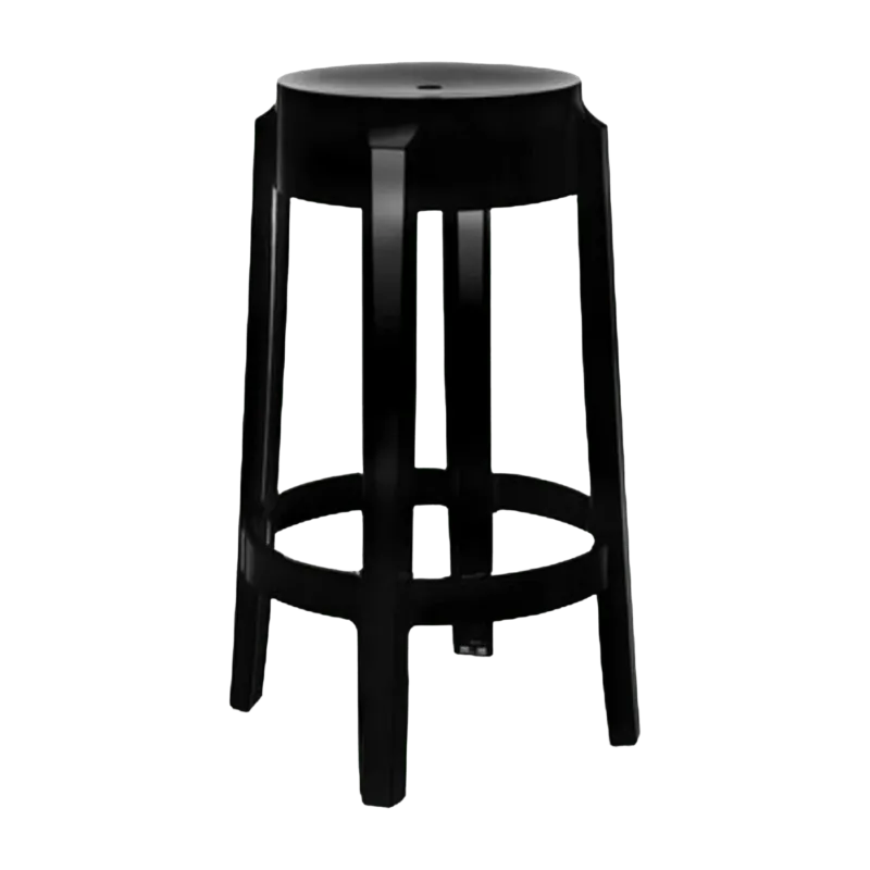 Tabouret noir 65 cm Charles Ghost - Kartell - The Cool Republic