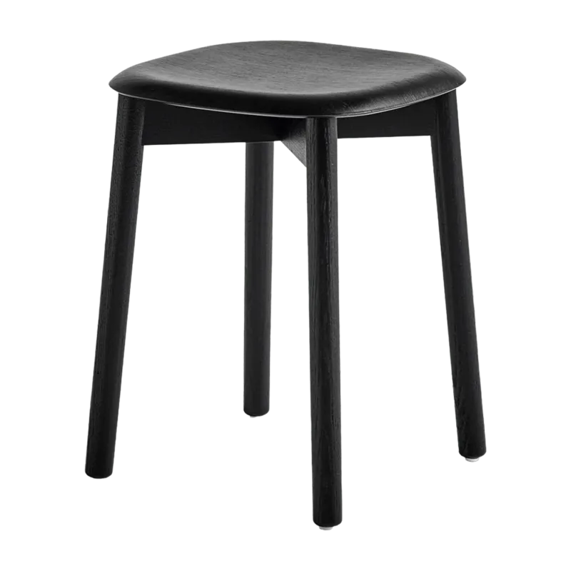Tabouret noir en bois de chêne Soft Edge 72 - HAY - The Cool Republic