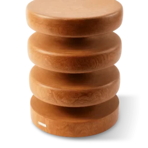 Tabouret rond en bois de dimb 34x45cm Gouda - Pols Potten - The Cool Republic
