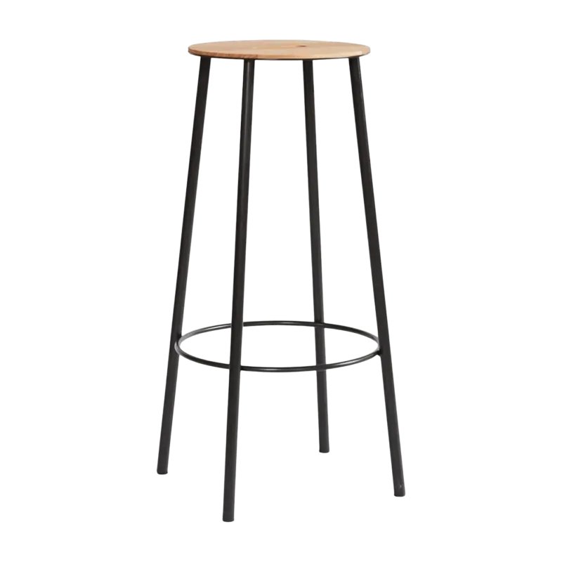 Tabouret rond noir 76 cm Adam - Frama - The Cool Republic