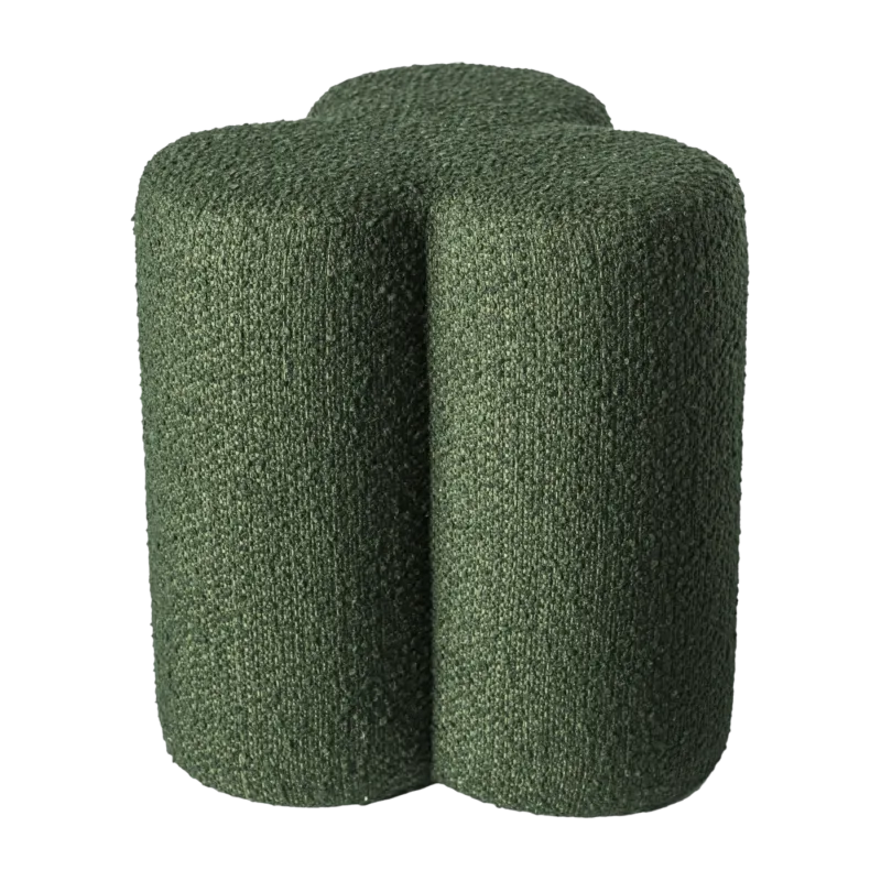 Tabouret trèfle en tissu vert Clover - Pols Potten - The Cool Republic
