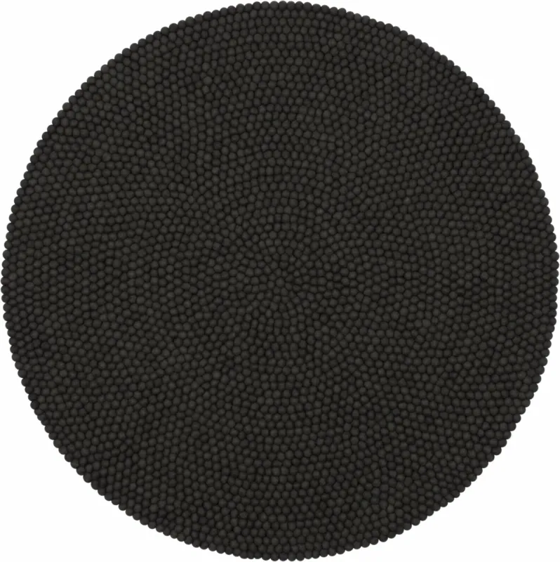 Tapis à boules de feutre anthracite 180 cm Kuno - myfelt - The Cool Republic