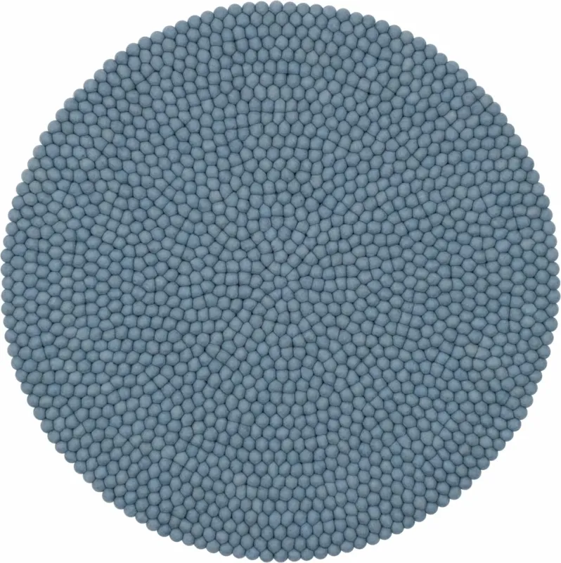 Tapis à boules de feutre bleu clair 90 cm Mia - myfelt - The Cool Republic