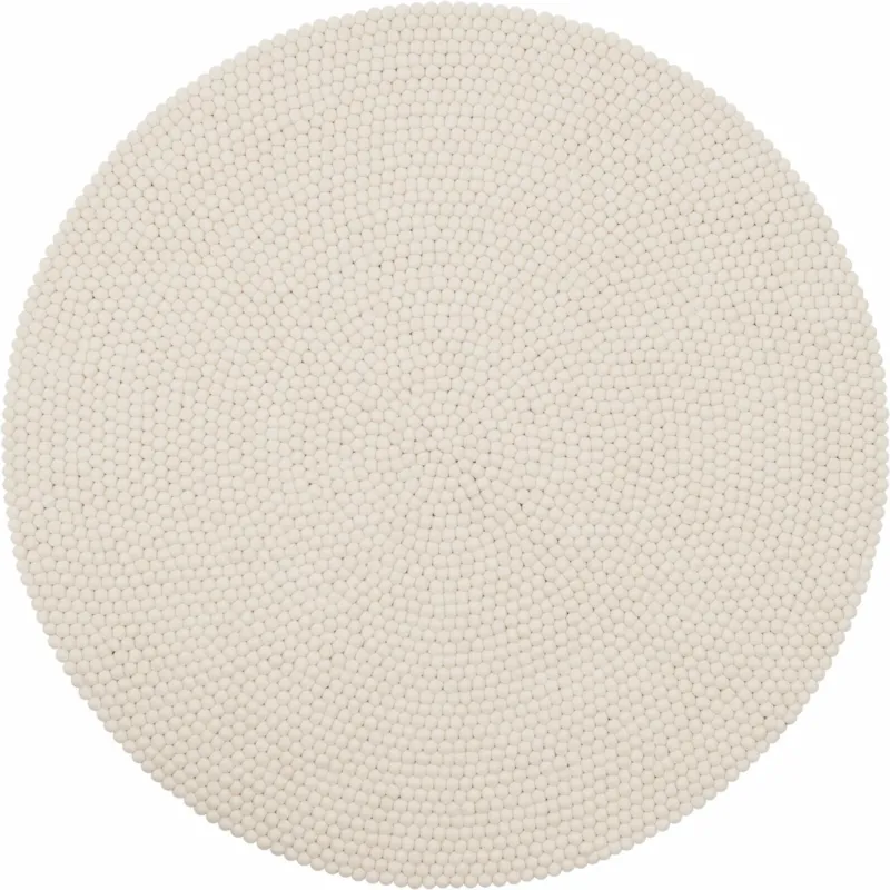 Tapis à boules de feutre écru 300 cm Linéa - myfelt - The Cool Republic