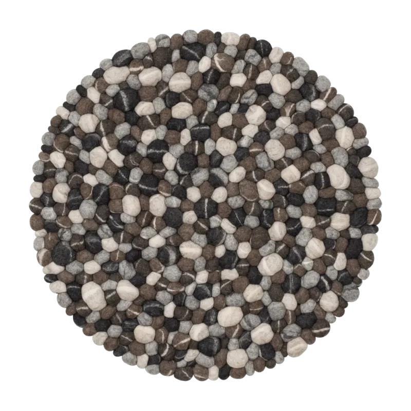 Tapis à boules de feutre effet pierre 250 cm Hardy - myfelt - The Cool Republic
