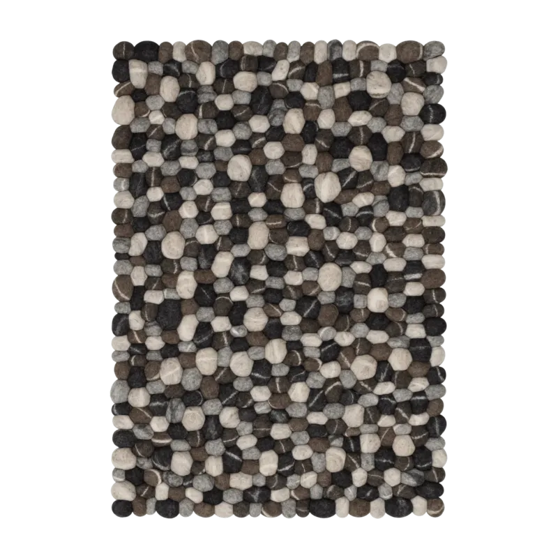 Tapis à boules de feutre effet pierre 50x70 cm Hardy - myfelt - The Cool Republic
