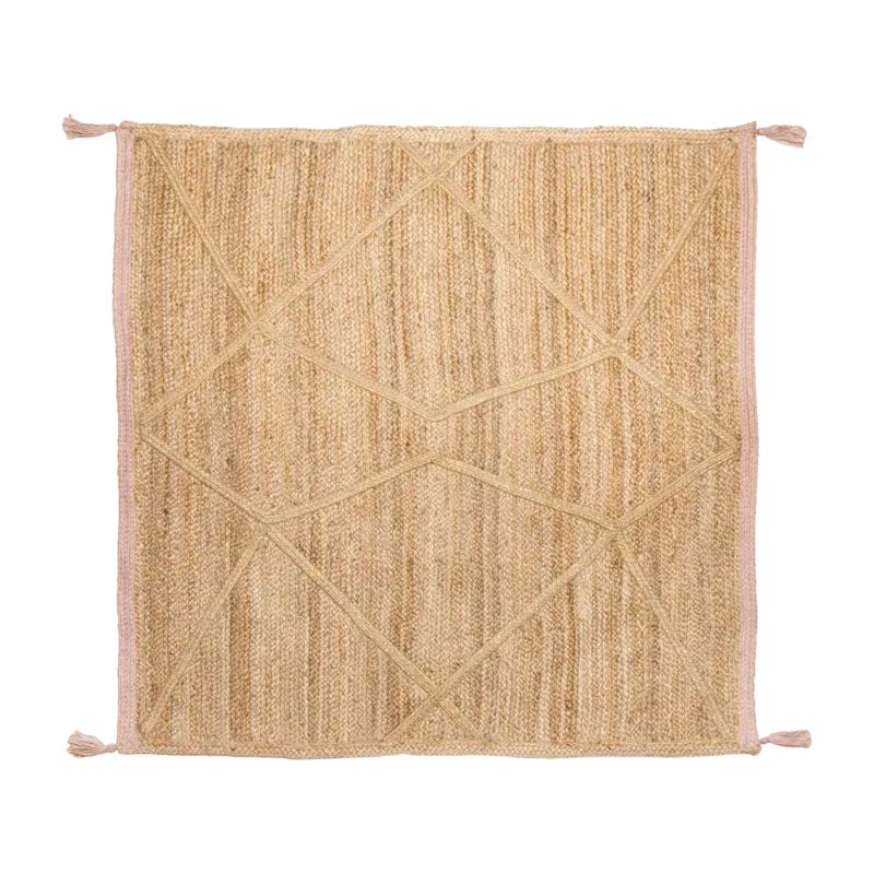Tapis en jute 140x140 cm Elili - Nattiot - The Cool Republic