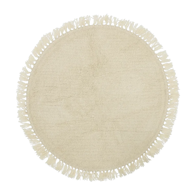 Tapis en laine 110 cm Nature - Bloomingville - The Cool Republic