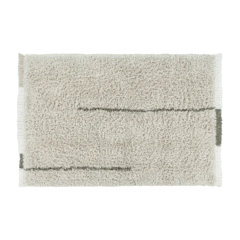 Tapis en laine à motifs gris lavable 170x240 cm Free Your Soul - Lorena Canals - The Cool Republic