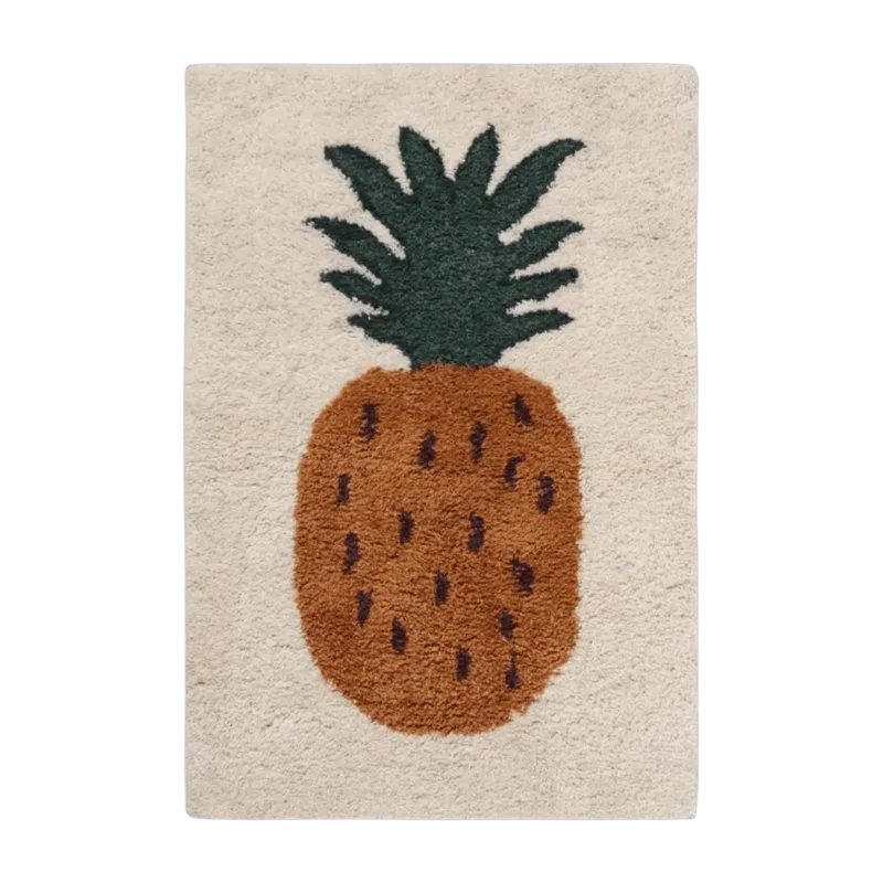 Tapis en laine tuftée ananas 120 cm Fruiticana - Ferm Living - The Cool Republic