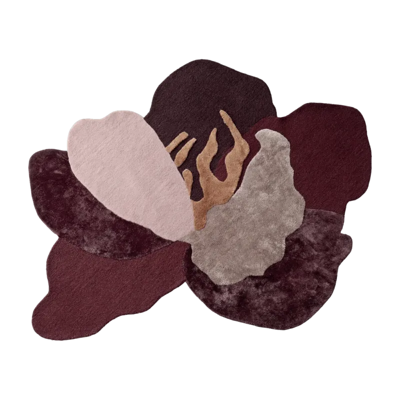 Tapis fleur 190x150 cm Flores - AYTM - The Cool Republic