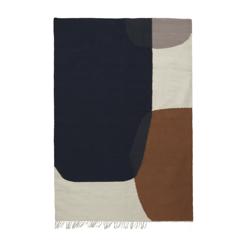 Tapis motifs géométriques 200 cm Kelim Rug - Ferm Living - The Cool Republic