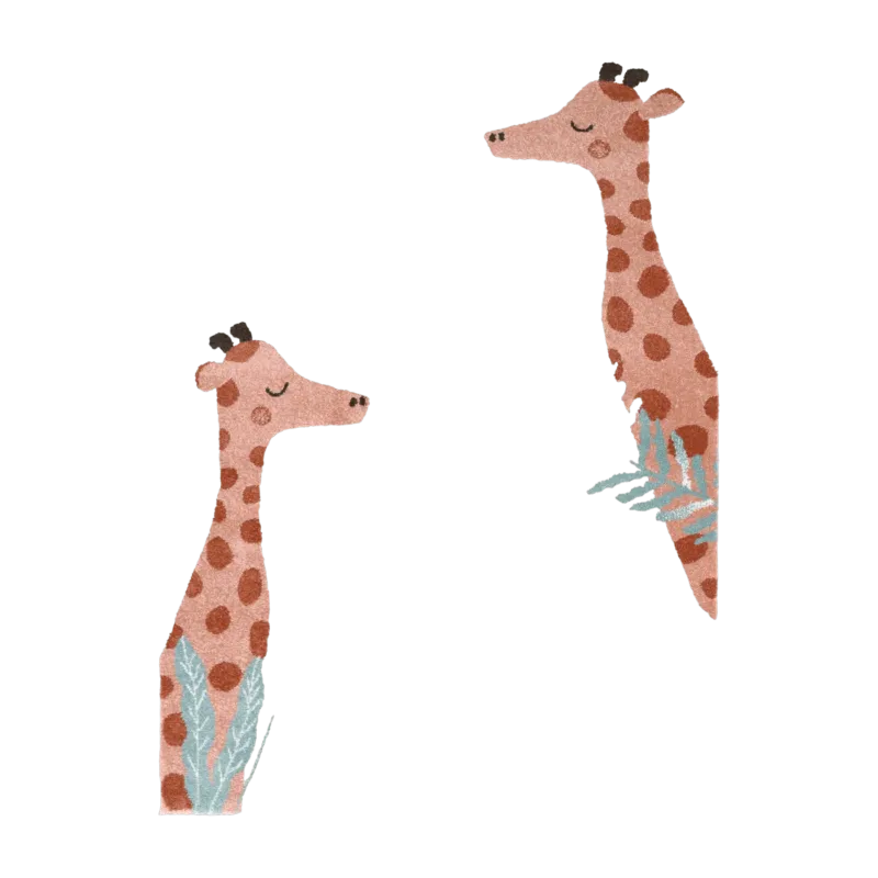Tapis pour enfant en polypropylène motif girafe 135x190 cm Nisu - Nattiot - The Cool Republic