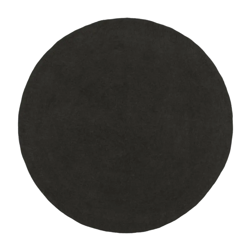 Tapis rond en laine anthracite 140 cm Kuno - myfelt - The Cool Republic