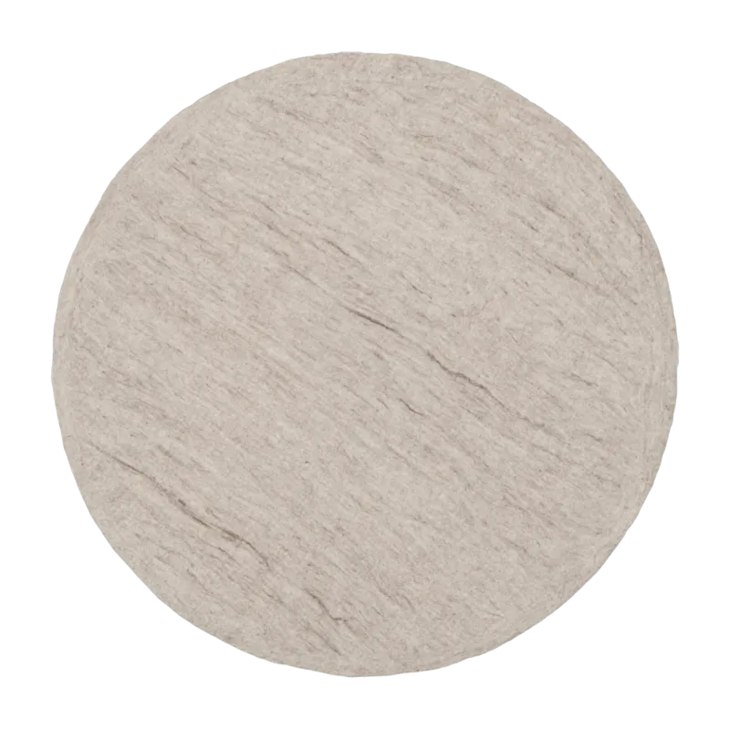 Tapis rond en laine beige marbré 140 cm Béla - myfelt - The Cool Republic