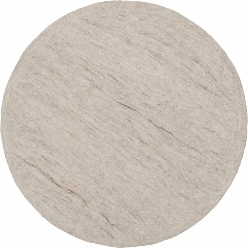 Tapis rond en laine beige marbré 250 cm Béla - myfelt - The Cool Republic
