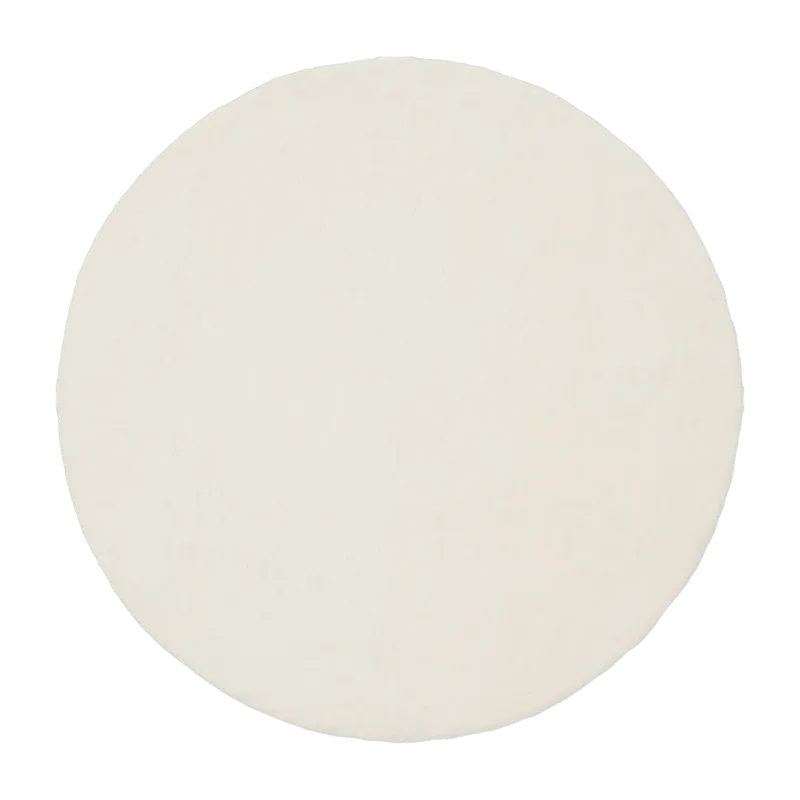 Tapis rond en laine écru 70 cm Linéa - myfelt - The Cool Republic