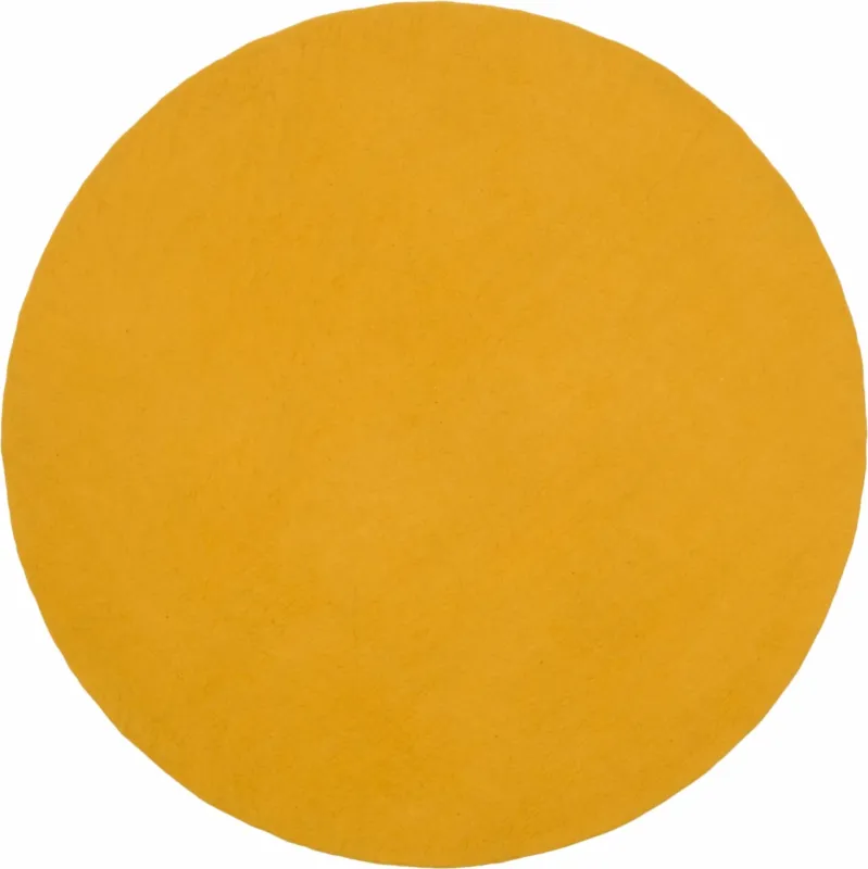 Tapis rond en laine moutarde 180 cm Klara - myfelt - The Cool Republic
