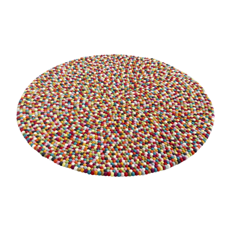 Tapis rond en laine multicolore 140 cm Pinocchio - HAY - The Cool Republic