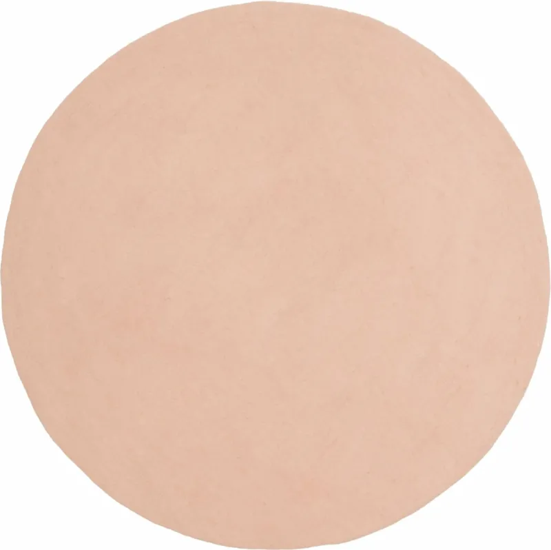 Tapis rond en laine rose 160 cm Merle - myfelt - The Cool Republic