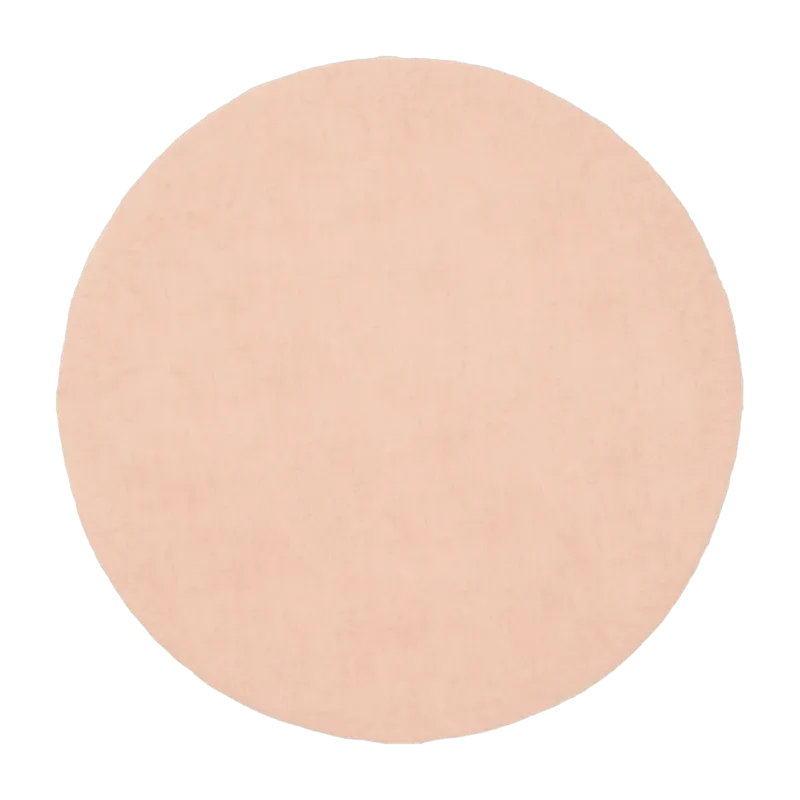 Tapis rond en laine rose 90 cm Merle - myfelt - The Cool Republic