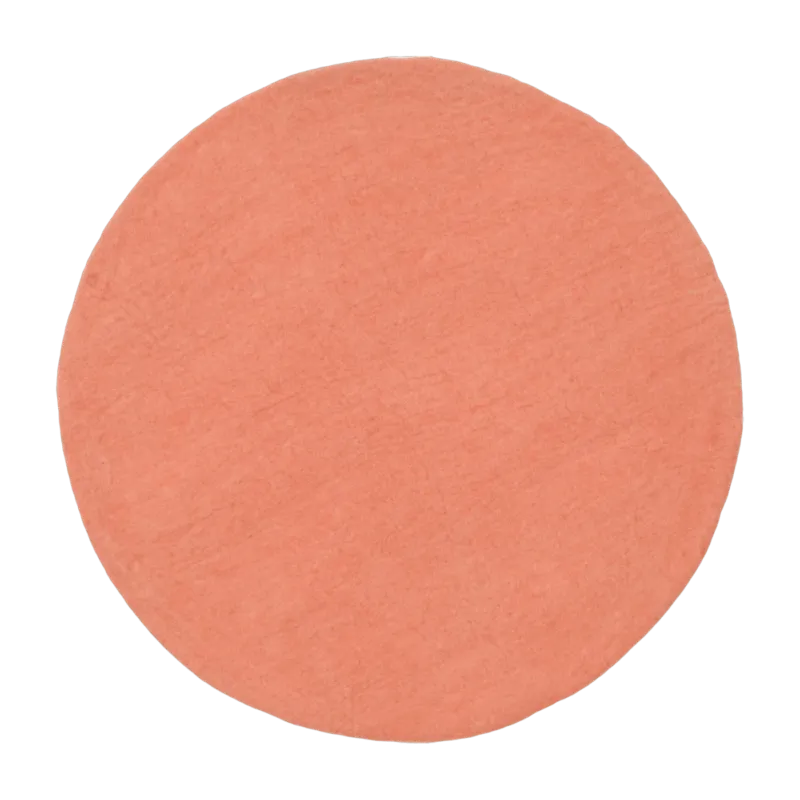 Tapis rond en laine saumon 70 cm Lea - myfelt - The Cool Republic