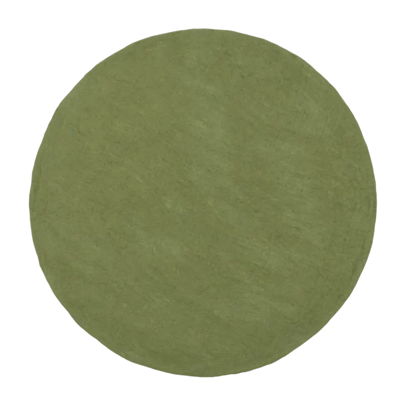 Tapis rond en laine vert 200 cm Kaspar - myfelt - The Cool Republic
